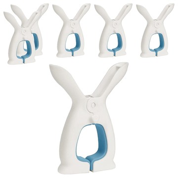 防風被單夾 6個 牢牢固定不怕風吹 加粗高彈力彈簧  兔子大款 顏色隨機  1組