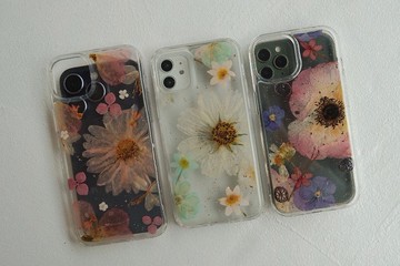 現貨特惠 /  iPhone14 plus 押花手機殼 壓花 手作 防摔 樹脂