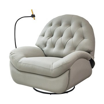 【多瓦娜】克萊薾電動單人休閒沙發-二色淺灰