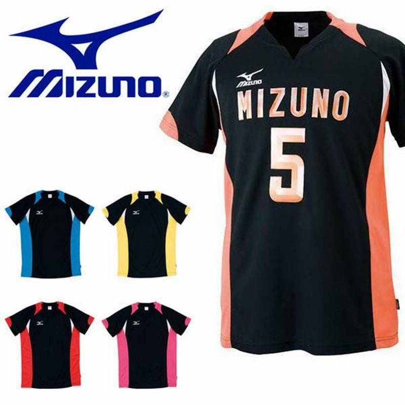 半袖 Tシャツ ミズノ MIZUNO バレーボール ゲームシャツ メンズ レディース ウェア 部活 試合 ユニフォーム LINEショッピング