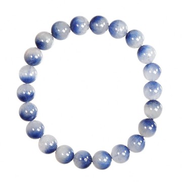 【正佳珠寶】藍線石 高品聚寶盆藍線石 8.4-8.8mm 藍線石水晶手珠