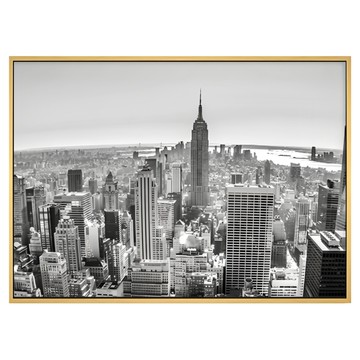 紐約 New York  50 x 70cm  木色