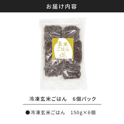 ふるさと納税 鹿児島市 冷凍玄米ごはん　6個パック