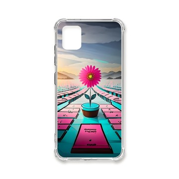 Note 系列殼 TRON 三星 NOTE 10 LITE 桃藍色花朵系列 四角防摔殼 手機殼