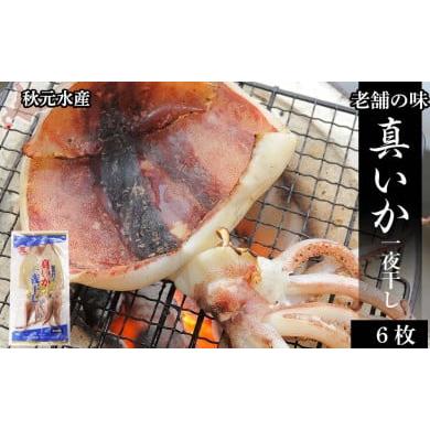 ふるさと納税 北海道 知内町 老舗の味 真いかの一夜干し ２枚入×３パック　＜秋元水産＞