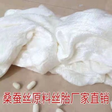 桐鄉100%雙宮桑蠶絲原料絲胎廠家直銷春秋被子母被兒童被四季被