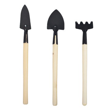2623 園藝工具三件組 花園植物盆栽鏟子鐵鍬鐵鏟鐵耙 多肉植物盆栽種花工具 鬆土工具組 種植工具