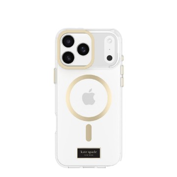 Kate Spade iPhone 17系列 精品磁吸防摔殼 經典透明支架款