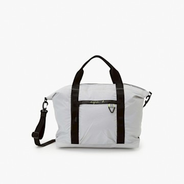 agnes b.Voyage 尼龍旅行包托特包(灰)