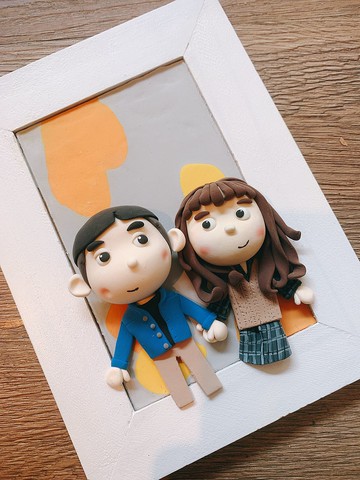 黏土 似顏繪 紀念日 情人節 母親節 畢業 禮物