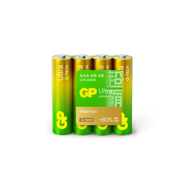 【超霸GP】4號(AAA)特強鹼性電池12粒裝(收縮包裝1.5V鹼性電池)