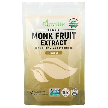 DURELIFE, 有機羅漢果浸膏粉，5 盎司（142 克）