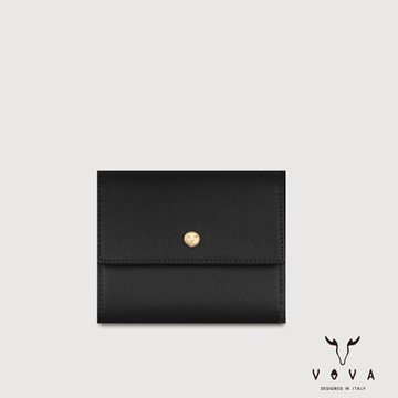 【VOVA 沃汎】台灣總代理 艾莉絲 7卡三折短夾-黑色/VA137W039BK