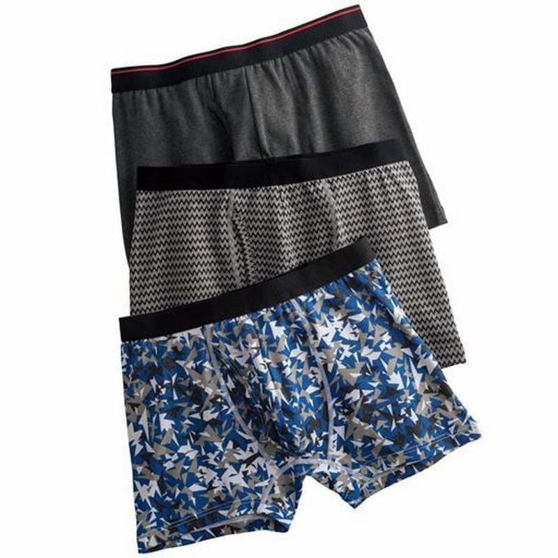 色柄違い3枚組 綿混ボクサーブリーフ 前開き A Ll 94 104 通販 Lineポイント最大1 0 Get Lineショッピング