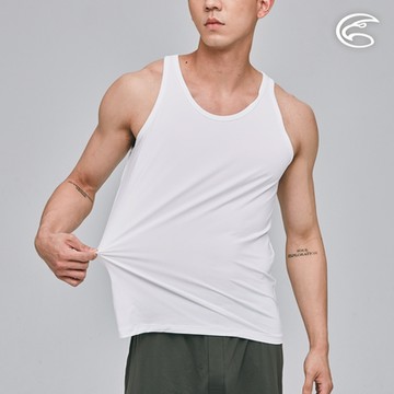 ADISI 男Tactel Pro快乾排汗窄肩背心AV2311076 (S-2XL) 白色