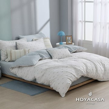 HOYACASA 精梳棉兩用被床包組 (天絲入棉30%)｜時光織音｜(單人/雙人/加大)