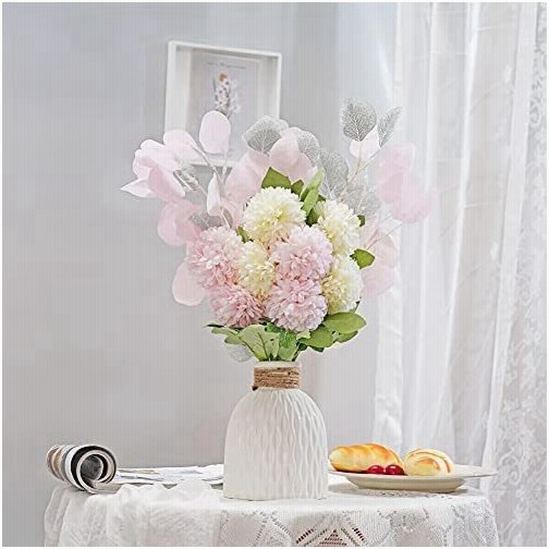 造花 卓上用 フェイクフラワー ユーカリ 蒲公英 ブーケ 花束 ナチュラル 陶器 ベランダ 寝室 室内 インテリア おしゃれ 新生活 演出 ピンク 通販 Lineポイント最大0 5 Get Lineショッピング