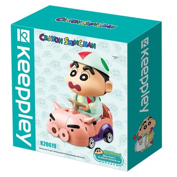 任選日本 QMAN  蠟筆小新 小新的肥嘟嘟左衛門車 QM30556 Keeppley 公司貨