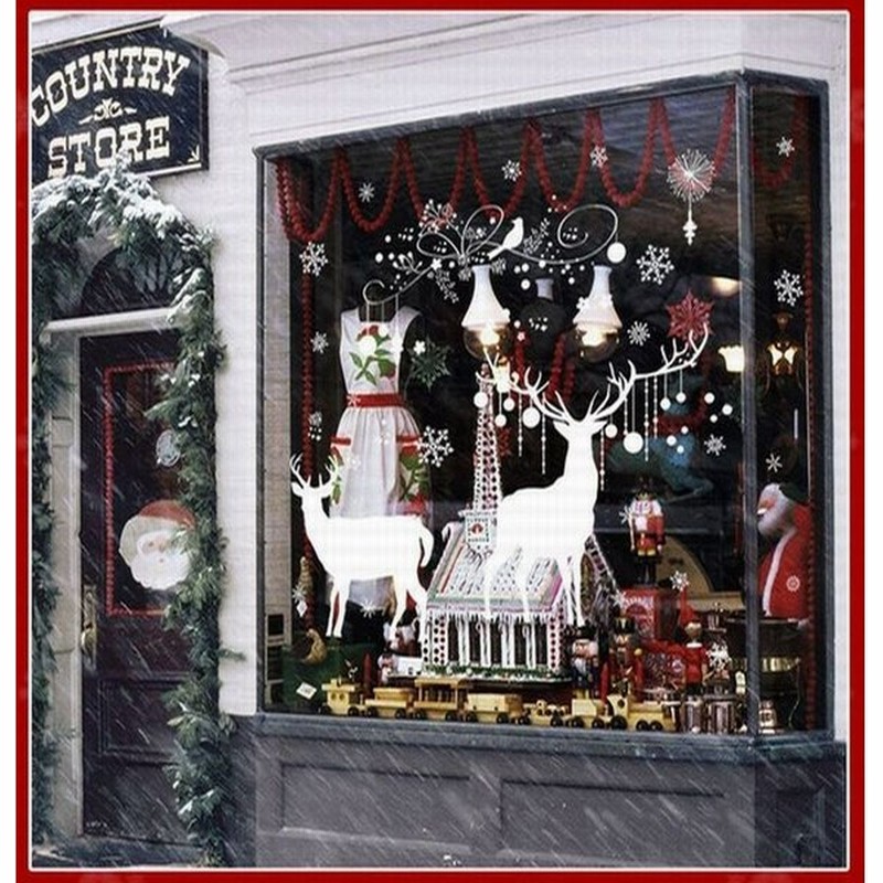 ウォールステッカー 壁紙シール クリスマス X Mas Christmas 貼ってはがせる 壁 窓 ガラス 装飾 サンタ トナカイ クリスマスツリー 通販 Lineポイント最大0 5 Get Lineショッピング