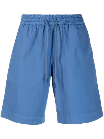 DONDUP - drawstring cotton shorts - men - Cotton/Cotton/Elastane - 31 - Blue