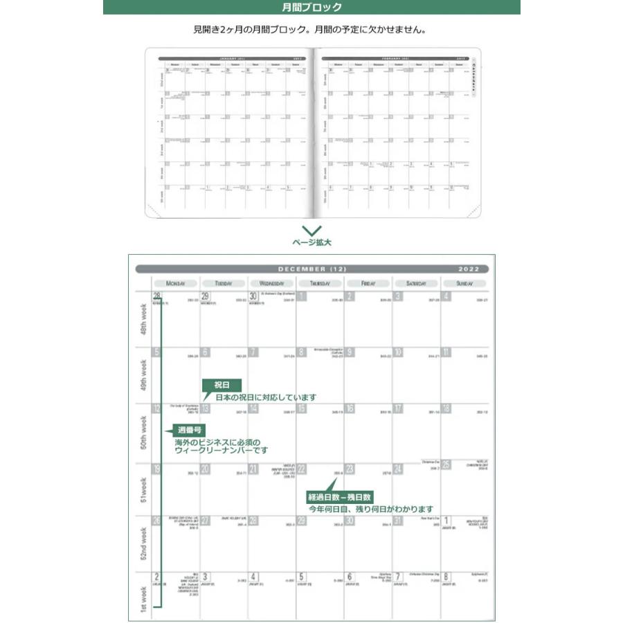 名入れ 無料  2024年 手帳 クオバディス QUOVADIS 週間 バーチカル（時間軸タテ）16×16cm正方形 エグゼクティブ 本革（スプリットレザー）カバー デュオ