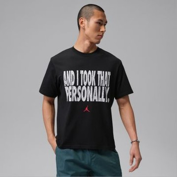 NIKE AS M J DF SPT GFX SS CREW VB 男 短袖上衣 運動 休閒 喬丹 速乾 黑-IF0871010
