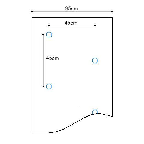 黒ホールマルチ　厚さ0.02mm×幅95cm×長さ200m×孔45mm　規格9245