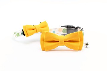 【日式領結頸圈】暖黃 Bowtie - 毛小孩幸福配件