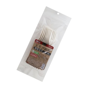 一品川流 玉米澱粉環保叉子-10入x1組