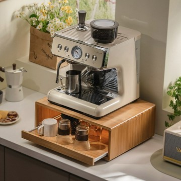 ??快速出貨?? 附發票 廚房家用咖啡機微波爐烤箱置物架餐桌臺面抽拉式防塵杯子收納架子