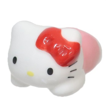 【震撼精品百貨】Hello Kitty_凱蒂貓~日本三麗鷗Sanrio KITTY造型陶瓷筷架-趴姿款*27653