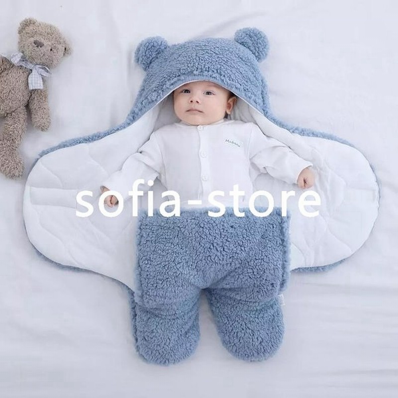 赤ちゃん おくるみ ふわふわ クマ くま コットン あったかい フリース 寝袋 ロンパース かわいい 新生児 子供 通販 Lineポイント最大get Lineショッピング