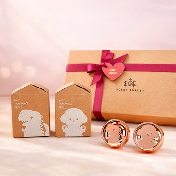 【情人節快樂】【二代】質感金屬車用香氛-情人自選小動物組合