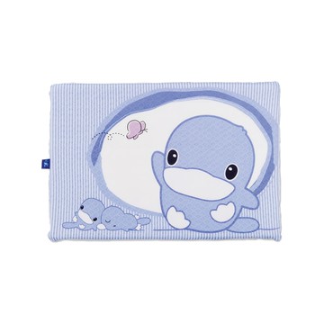 KU.KU Duckbill 酷咕鴨 親水防螨透氣乳膠枕 進口天然乳膠 防蹣抗菌枕套 蜂巢式枕心設計 吸汗、柔軟、舒適  藍  29.5 x 43 x 2.5cm  1個