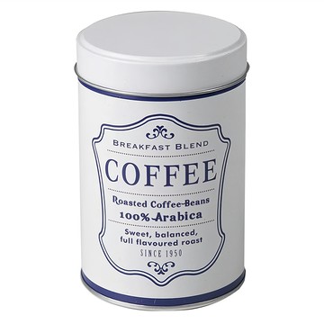 ibili 希臘風咖啡收納罐  馬口鐵材質  直徑8.5cm  1個