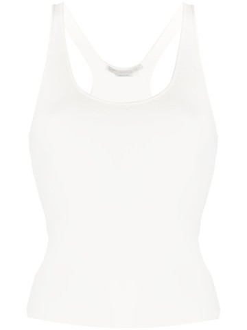 Stella McCartney - sleeveless racerback tank top - women - Viscose/Polyester - S - White