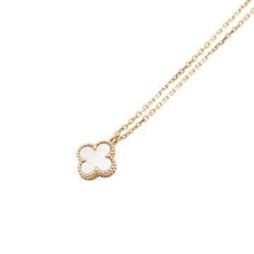 Van Cleef & Arpels 梵克雅寶 Sweet Alhambra 吊墜 項鍊 18K黃金 珍珠母貝 VCARF69100 【二手名牌BRAND OFF】