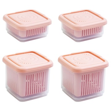 Mega 廚房萬用蔥蒜密封保鮮盒2入組 260ml + 660ml  2組