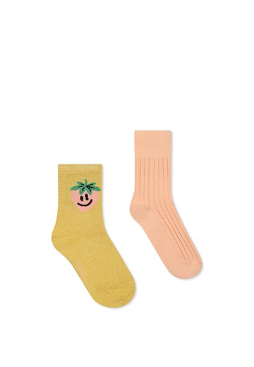 Molo Multicolor Sock Set For Girl With Strawberry