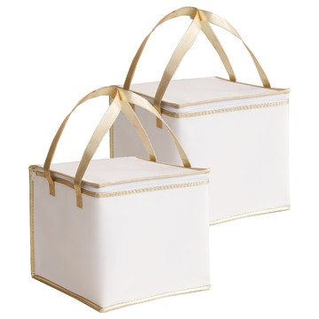 蛋糕保冰袋 8寸雙層 2個  白色  30 x 30 x 27cm  1組