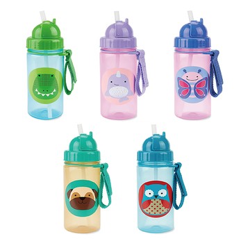 SKIP HOP ZOO吸管學習冷水壺 390ml【佳兒園婦幼館】