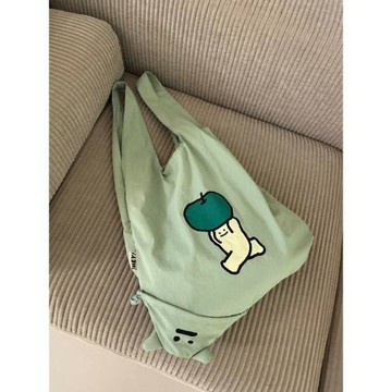 若素良品可愛便攜單肩手提拎輕薄環保超市購物便攜布包袋折疊收納