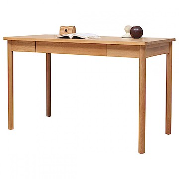 hoi! 原木日式和風白橡木實木0.9M書桌w0202 (H014217066)