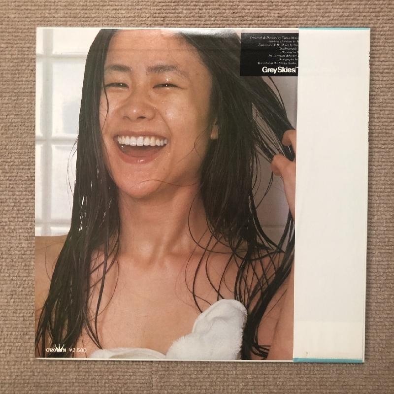 良盤 美ジャケ ソロデビュー初回リリース盤 大貫妙子 1976年 LPレコード Grey Skies レア緑帯付 山下達郎 坂本龍一 細野晴臣