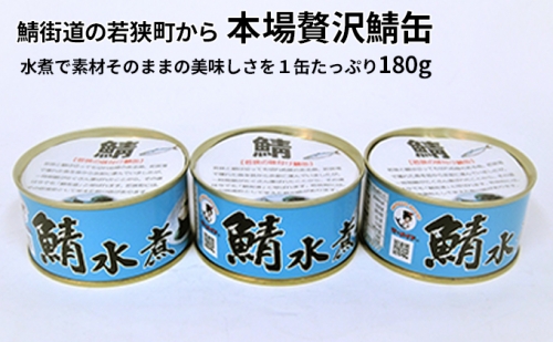 若狭の鯖缶3缶セット（水煮）