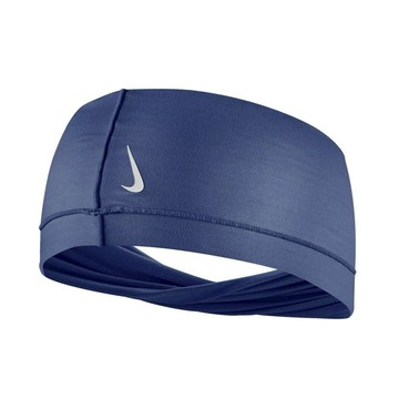 【NIKE耐吉】W YOGA WIDE TWIST瑜珈專用寬版頭帶(N1004287408OS/DR5202408)藍色吸汗彈性頭巾 運動止汗帶 髮帶 單車壘球跑步田徑重訓瑜珈適用 女生禮物 提拉皮斯