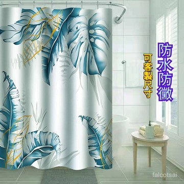 數碼印花 日式北歐防水布 卡通門簾 日本浴簾 加厚防水防黴高檔隔斷簾