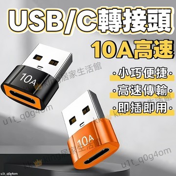 【台灣出貨💥】OTG轉接頭 充電線轉接頭 轉接器 10AType-C轉接頭 USB轉TypeC轉接器 C轉USB轉接頭
