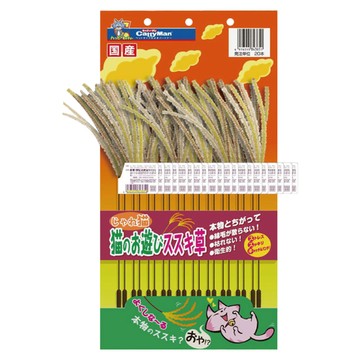 CattyMan 貓用蘆葦草逗貓棒 20支  棕色  1組