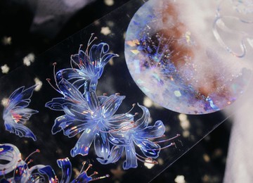 彼岸之門 曼珠沙華 血色月亮 PET 和紙膠帶 貝殼光 10米卷